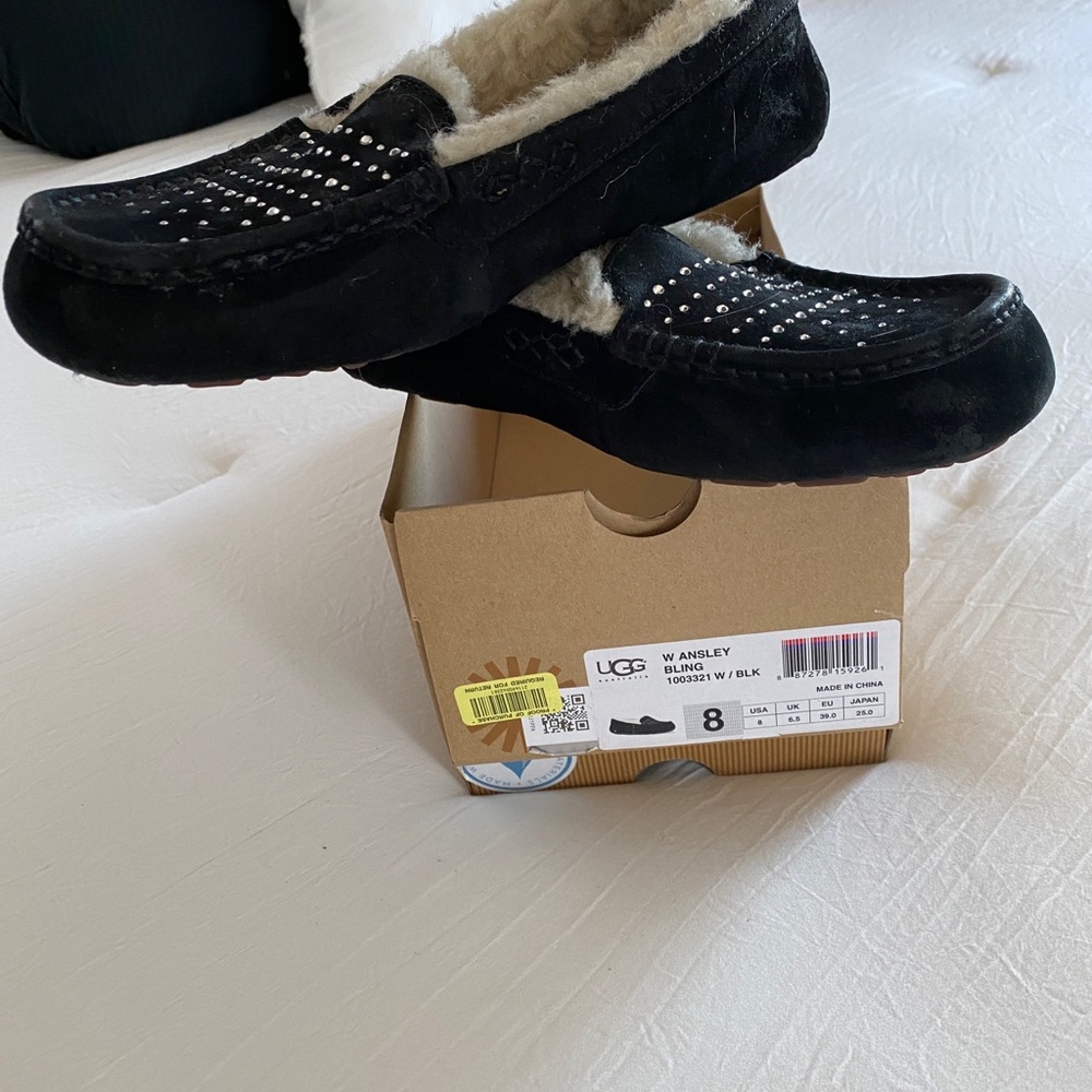 UGG Ansley Black Bling shoe